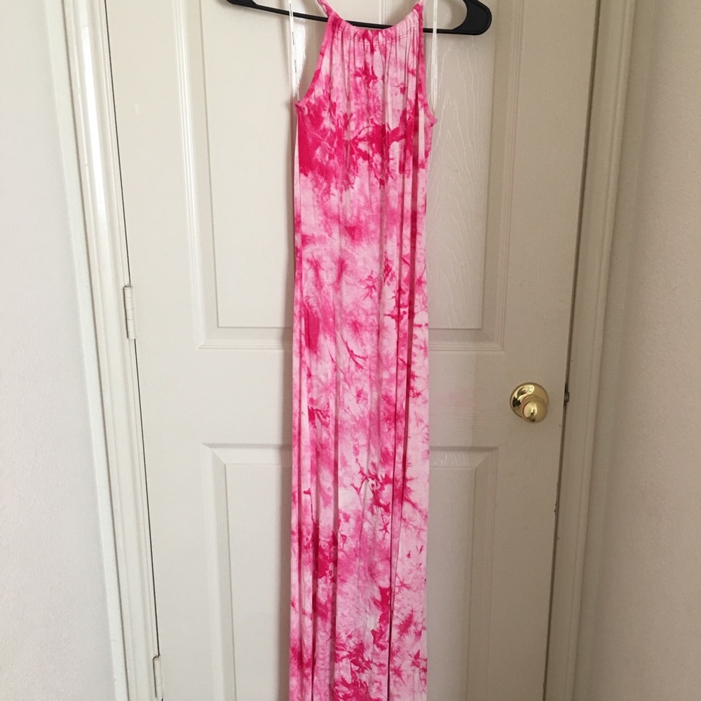 Pink maxi dress